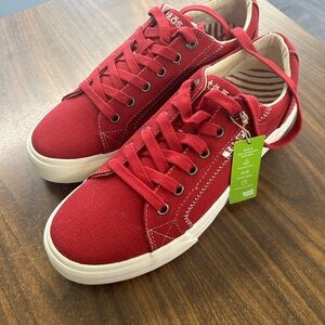 Taos Footwear Red Canvas Sneakers